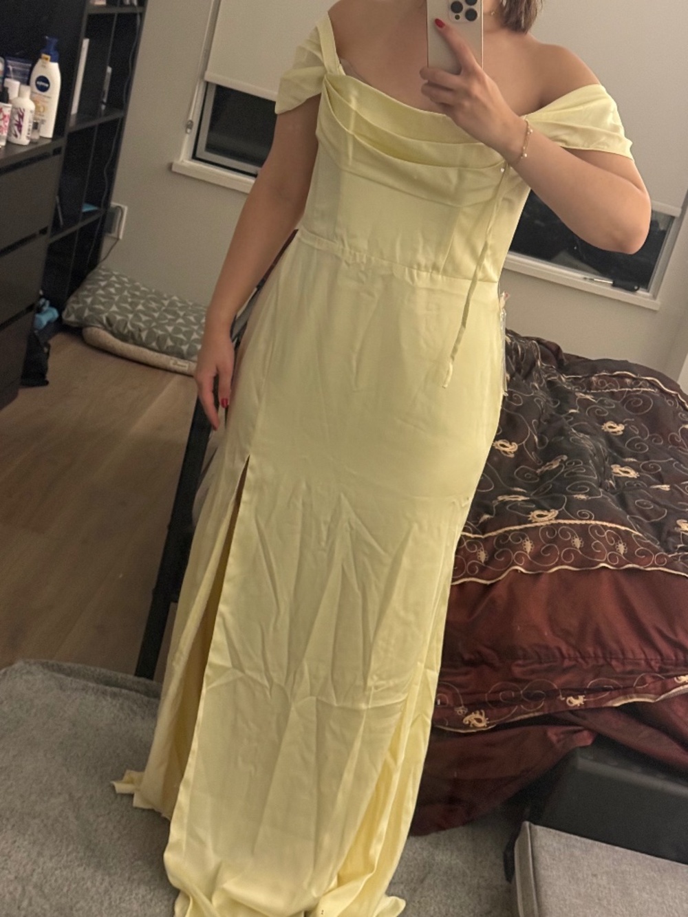 Butter yellow dress